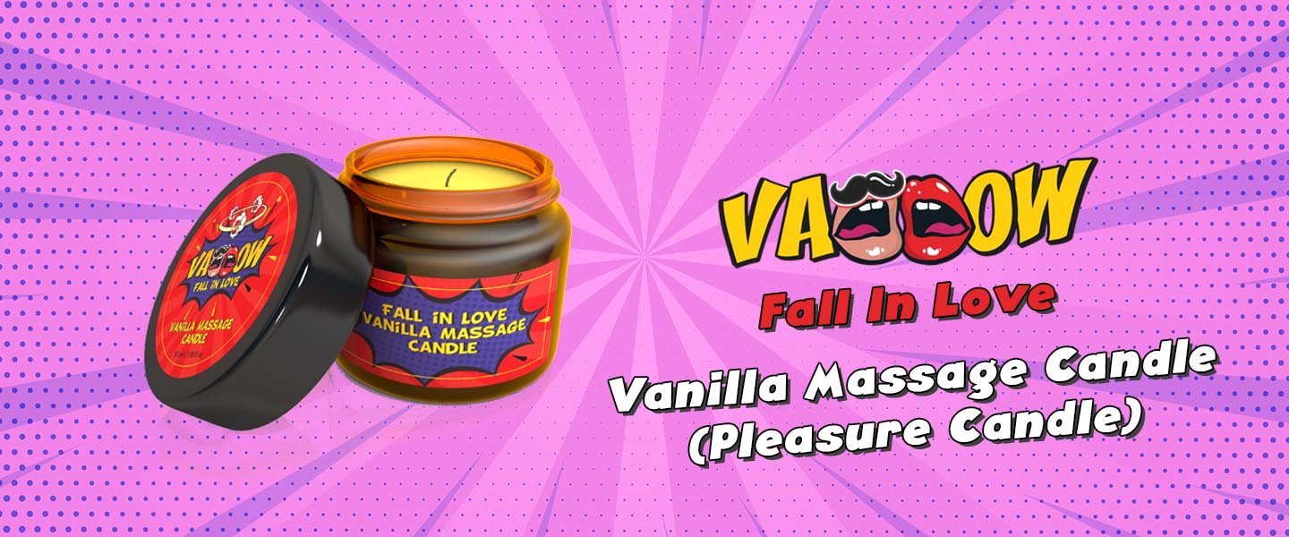 vaooow fall in love vanilla massage candle pleasure candle
